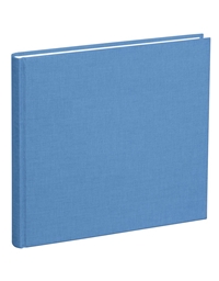Guest Book Λινό Azzurro 24.5x23.5 cm (180 Σελίδες)