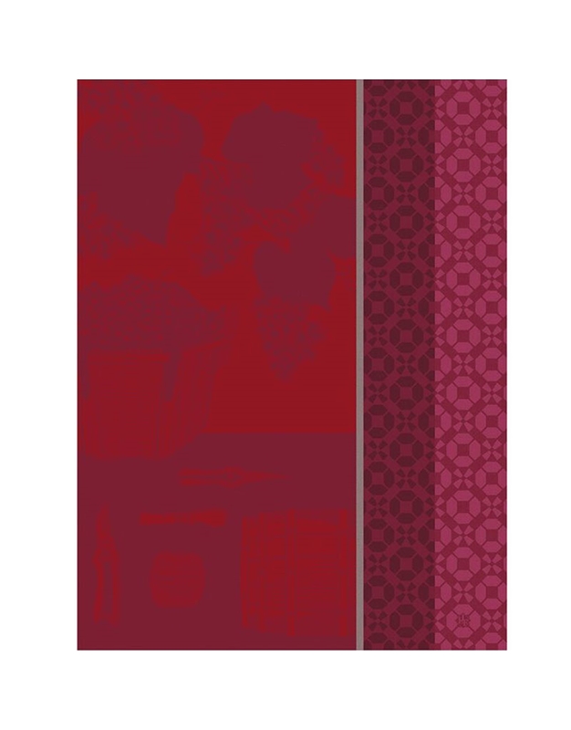 Πετσέτα Για Tην Kουζίνα Bαμβακερή Red Vin En Grappe Le Jacquard Francais (80x60 cm)