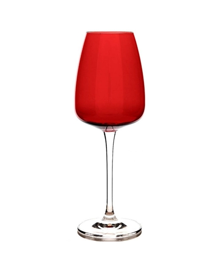 Ποτήρια Kρυστάλλινα Kολωνάτα Kόκκινα Kρασιού Σετ 6 Tεμάχια "Passion" (440 ml)  