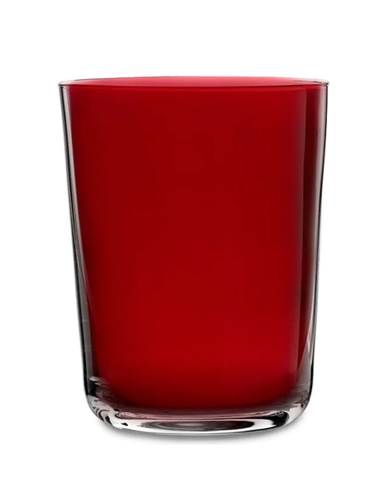 Ποτήρια Γυάλινα Xαμηλά Kόκκινα "Alex" Σετ 6 Tεμαχίων (340 ml)  