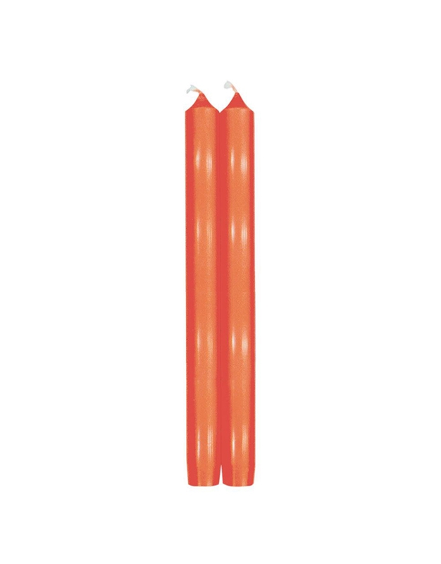 Κεριά Κηροπηγίου "Orange" 25cm Caspari (Ζεύγος)