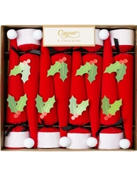 Crackers "Cone Santa Hat" Caspari (8 Τεμάχια)