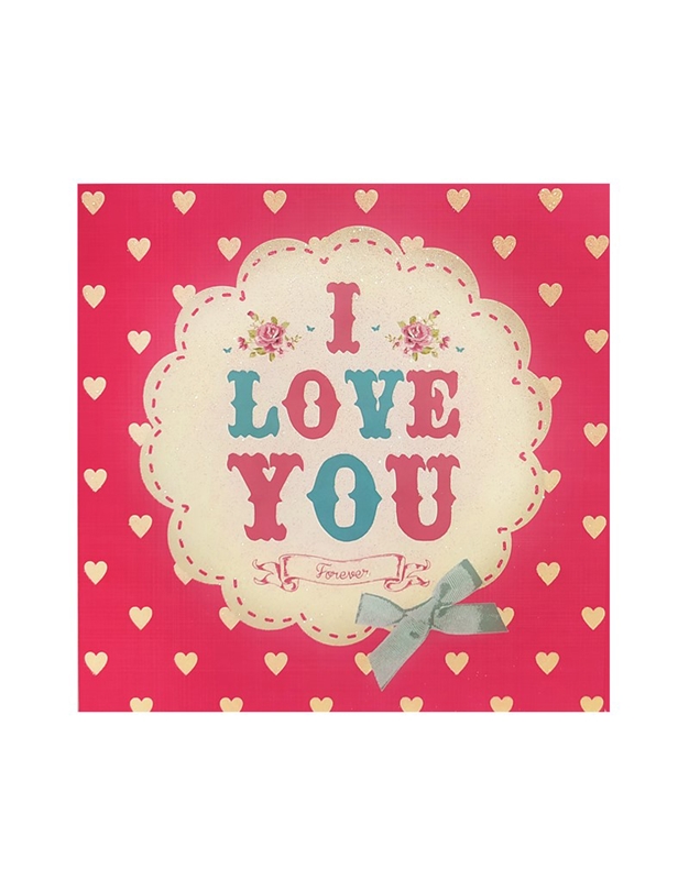 Ευχετήρια Κάρτα "I Love You On Red" Tracks Publishing Ltd V093