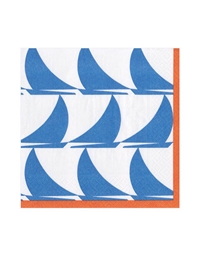 Χαρτοπετσέτες Luncheon Blue Sailor Away 16.5 x 16.5 cm Caspari (20 Τεμάχια)