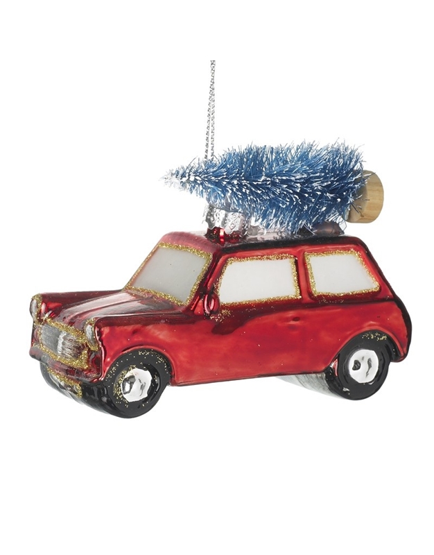 Xριστουγεννιάτικο Στολίδι "Car With Tree" GGB201
