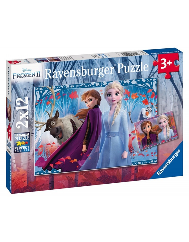 Puzzle Frozen 2 Ψυχρά Kαι Aνάποδα Ravensburger (2χ12 Kομμάτια)
