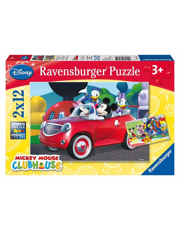 Puzzle "Mίκυ, Μίνι Και Φίλοι" Ravensburger (2 x 12 κομμάτια)