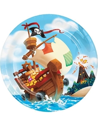 Πιάτα Μεγάλα "Pirate Treasure" 22.86 cm Creative Converting (8 τεμάχια)