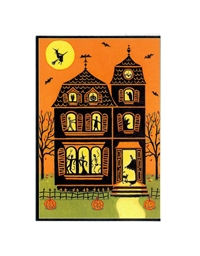 Ευχετήρια Κάρτα Halloween "Haunted House" Caspari
