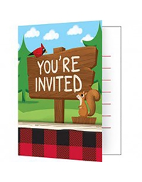 Προσκλήσεις Lum-Bear-Jack Creative Converting  (8 τεμάχια)