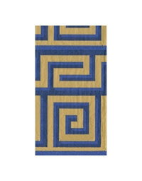 Xαρτοπετσέτες "Blue/Gold Greek Meander" Caspari 16.5cm x 20cm (15 τεμάχια)