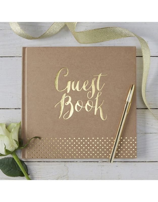 Guest Book Gold Foiled KP-511