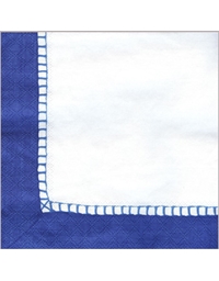 Χαρτοπετσέτες Luncheon Linen Marine Blue 16.5 cm x 16.5cm Caspari (20 Τεμάχια)