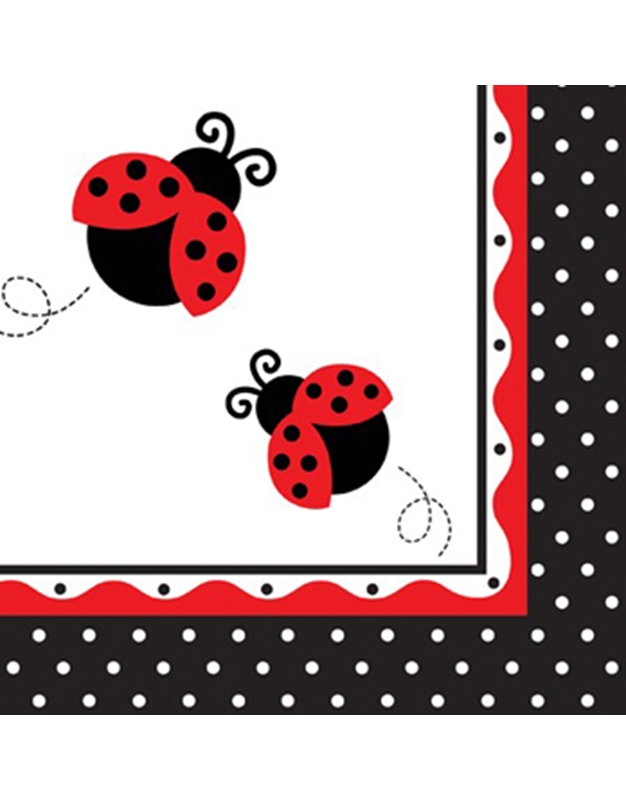 Χαρτοπετσέτες 16 τεμαχίων "Ladybug Fancy" (32.7 x 32.3 cm)  