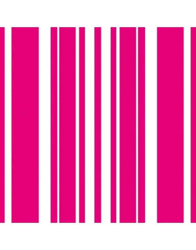 Σετ Χαρτοπετσέτες 16 τεμαχίων ''Stripe Hot Magenta'' (32.7 x 32.3cm) Creative Converting