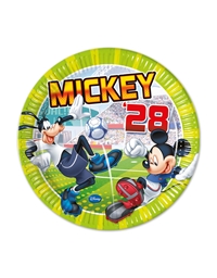 Πιάτα Μεγάλα Mickey Goal 23cm (8 τεμάχια)