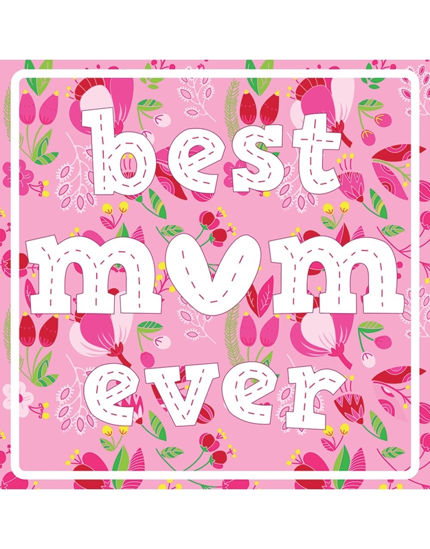 Ευχετήρια Κάρτα "Best Mum Ever"  Tracks Publishing Ltd