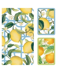 Σετ Δώρου Bridge Cards Citrus Tράπουλα  Caspari Gs121