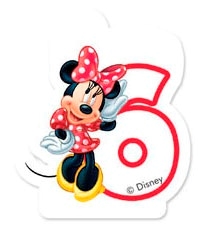 Κεράκι Γενεθλίων Minnie No6 Disney
