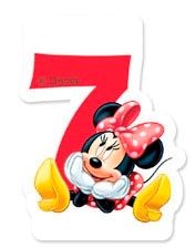 Κεράκι Γενεθλίων Minnie No7 Disney