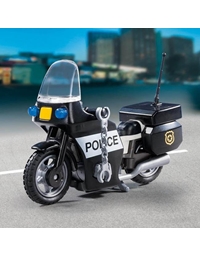 Playmobil Βαλιτσάκι Αστυνόμος Με Μοτοσικλέτα "5648"