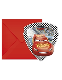 Προσκλητήρια & Φάκελοι Cars 3 Disney (6 τεμάχια)