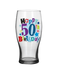 Ποτήρι Μπύρας Γυάλινο 50th Birthday