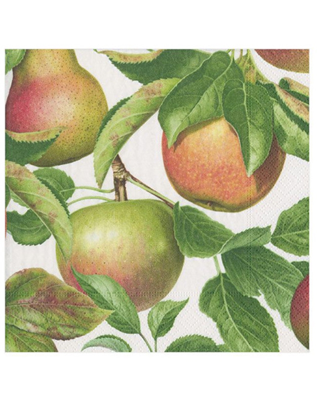 Χαρτοπετσέτες "Apple Orchard" 12.5cm x 12.5cm Caspari (20 τεμάχια)
