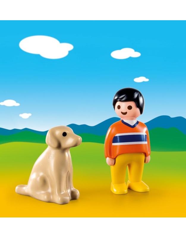 Playmobil Αγόρι Με Σκυλάκι "9256"