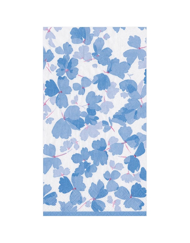 Χαρτοπετσέτες "Blue Spring Winds" 10.80cm x 19.80cm Caspari (15 τεμάχια)