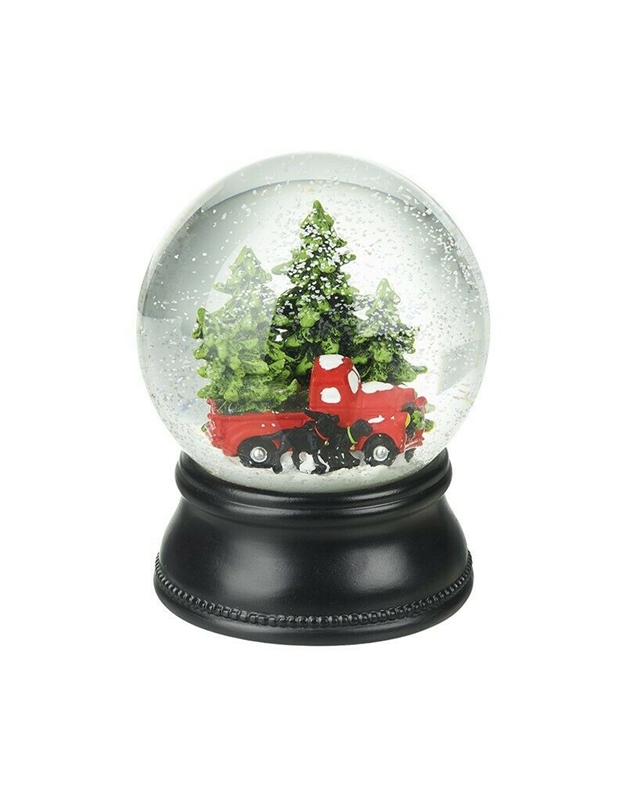 Xιονόμπαλα "Christmas Trees & Red Car" GAC234