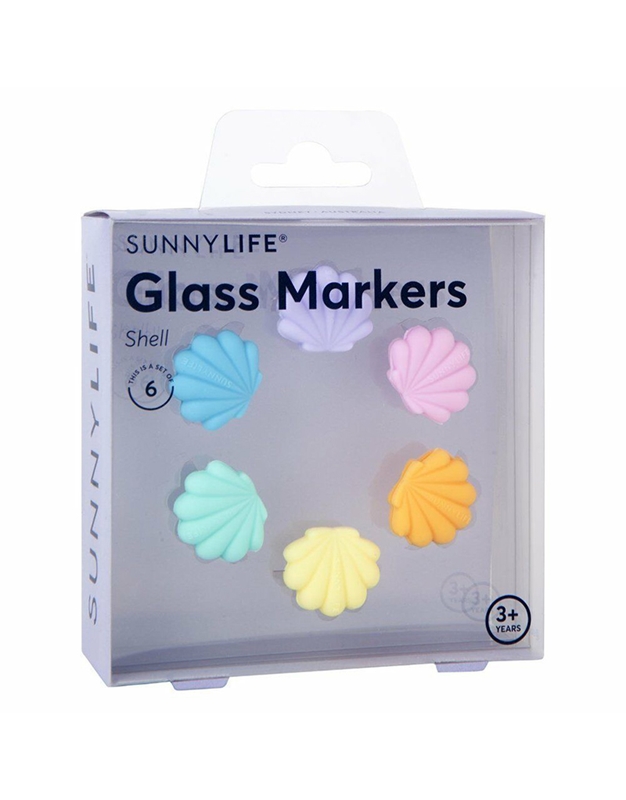 Glass Markers Διακοσμητικά Για Το Ποτό Κοχύλια (6 τεμάχια)