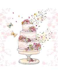 Xαρτοπετσέτες "Flower Wedding Cake" 25 x 25 cm (20 τεμάχια)