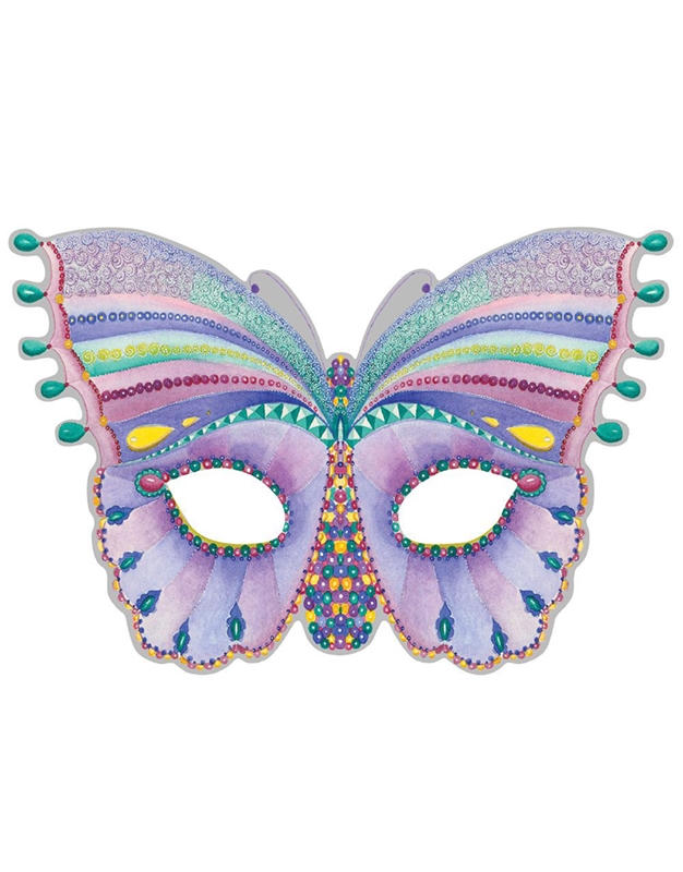 Ευχετήρια Kάρτα Γενεθλίων Butterfly Mask Caspari