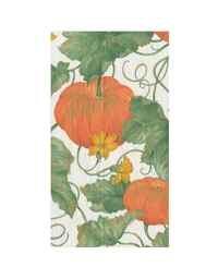 Χαρτοπετσέτες Pumpkin "Ivory/Orange Heirloom" Kολοκύθα 10.80cm x 19.80cm Caspari (15 τεμάχια)