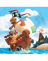 Χαρτοπετσέτες Μικρές "Pirate Treasure" 12.5cm x 12.5cm Creative Converting (16 τεμάχια)