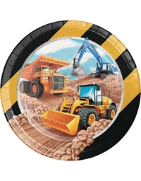 Πιάτα Μεγάλα "Big Dig Construction" 22.2cm Creative Converting (8 τεμάχια)