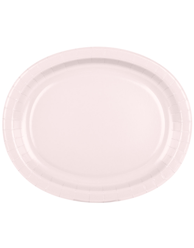 Πιάτα Xάρτινα Oβάλ Classic Pink 30.5 χ 25.4 cm Creative Converting (8 τεμάχια)