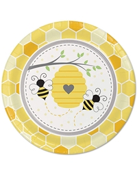 Πιάτα Μεγάλα "Bumblebee Baby" 23 cm Creative Converting (8 τεμάχια)