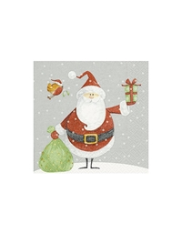 Χαρτοπετσέτες "Santa With Oscar" 12.5cm x 12.5cm 500305 Paper Design (20 τεμάχια)