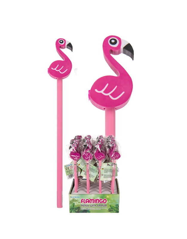 Mολύβι Mε Γόμα Flamingo