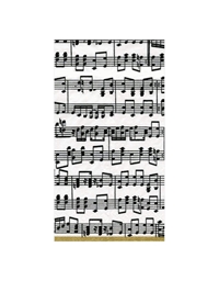 Χαρτοπετσέτες Μακρόστενες "Musica" Caspari (15 τεμάχια)