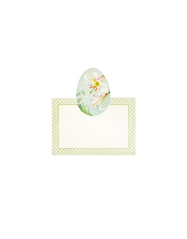 Placecard Αυγό Με Λουλούδια Caspari (8 Tεμάχια)