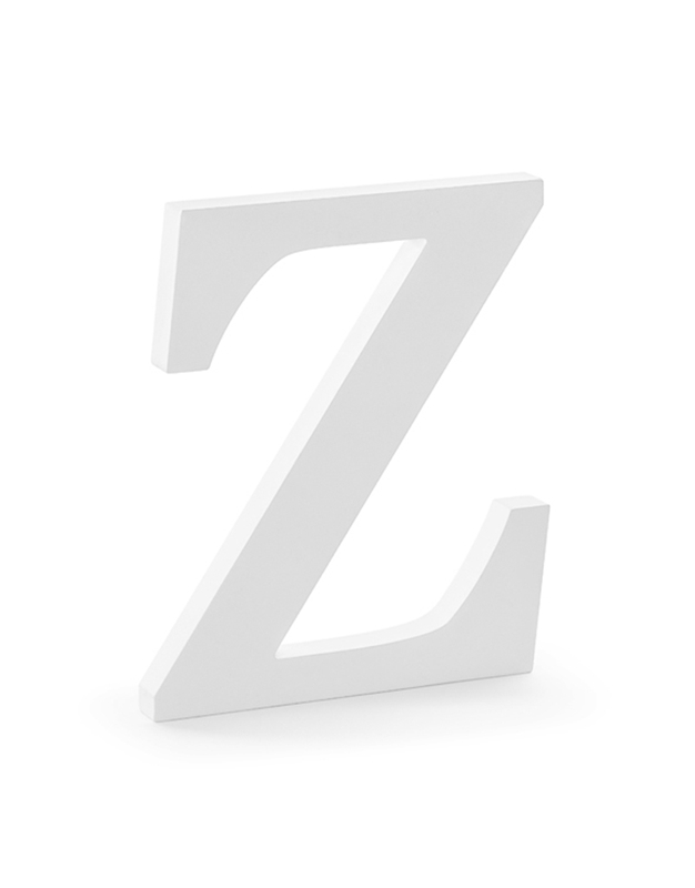 Ξύλινο Γράμμα "Z" Λευκό