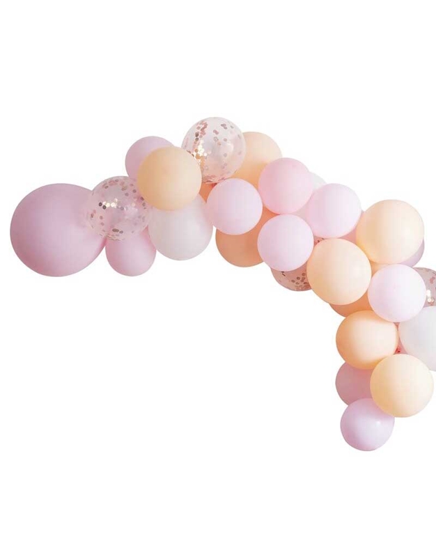Mπαλόνια Hen Party Matte Peach And Pink Arch Garland HN-837