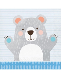 Χαρτοπετσέτες Mεγάλες "Birthday Bear" 16.5x16.5cm Creative Converting (16 τεμάχια)
