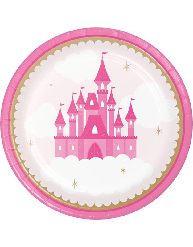 Πιάτα Μεγάλα "Little Princess" 23cm Creative Converting (8 τεμάχια)