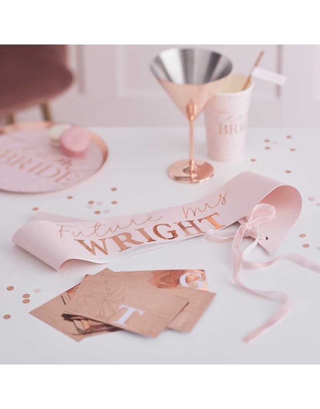 Kορδέλα Rose Gold Hen Party Bride To Be HN-833