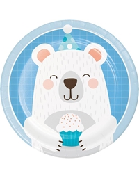 Πιάτα Μικρά "Birthday Bear" 18 cm Creative Converting (8 τεμάχια)