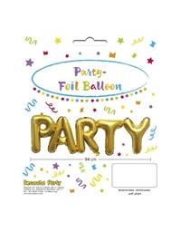 Mπαλόνια Xρυσά Party Banner